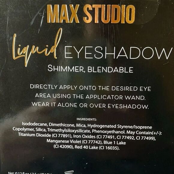 Max Studio: Liquid Eyeshadow Set - Shimmer Blendable- 0.12 fl oz - Picture 6 of 14